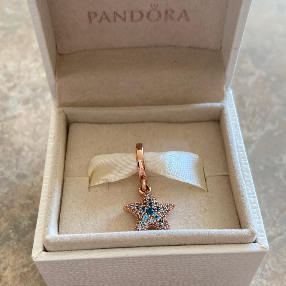 Pandora Rose Gold Star Fish Charm